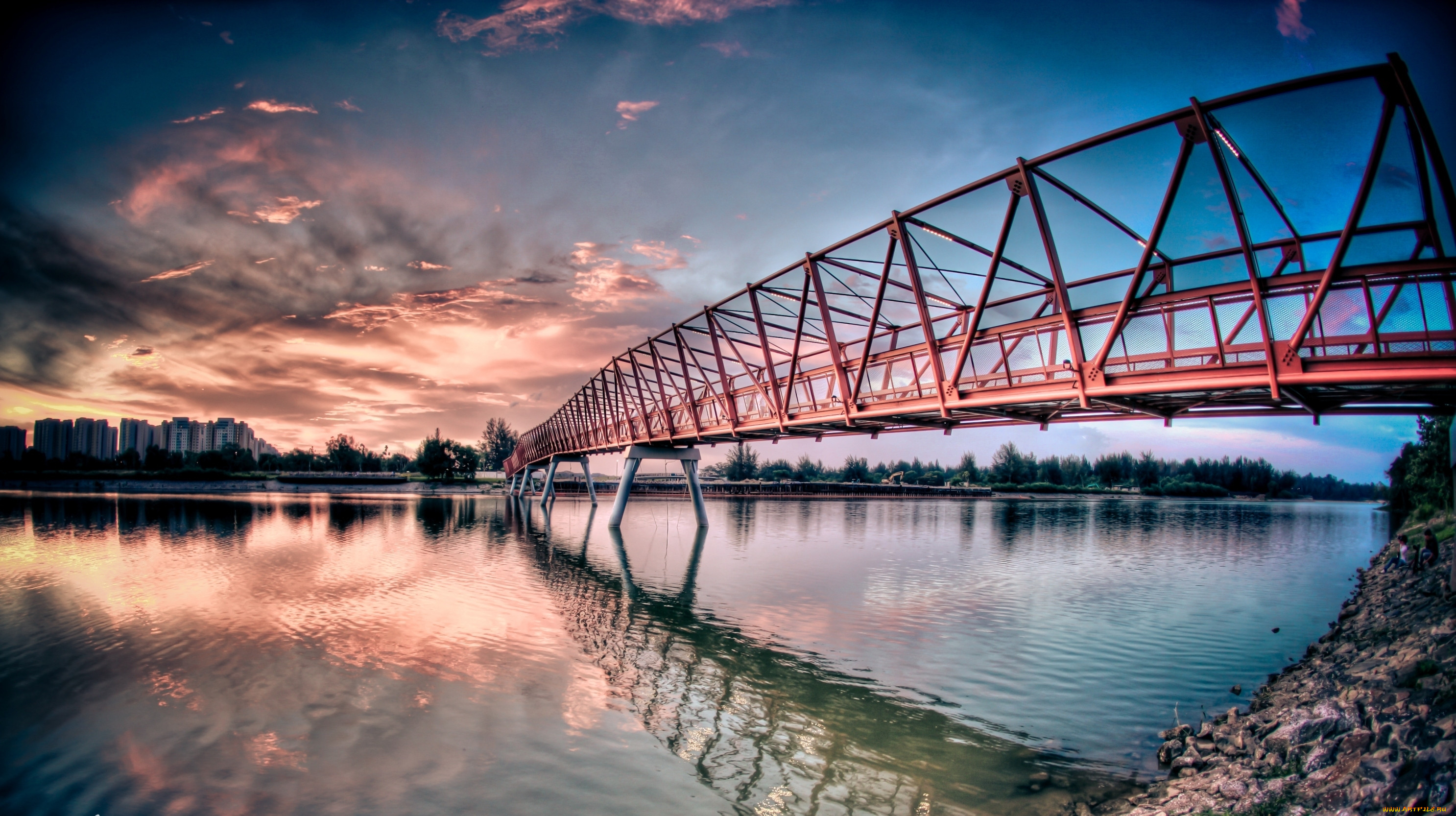 Хороший мост. Красный мост — мост через реку храми. Рыбинск мост. Мост Хаура. Красивый мост через реку.